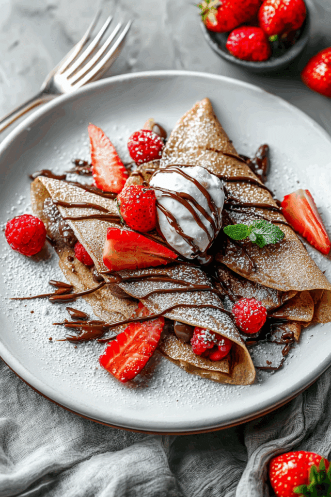 Nutella Berry Crepes
