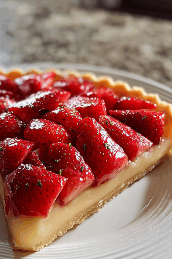 Traditional French Strawberry Tart (Tarte aux Fraises)