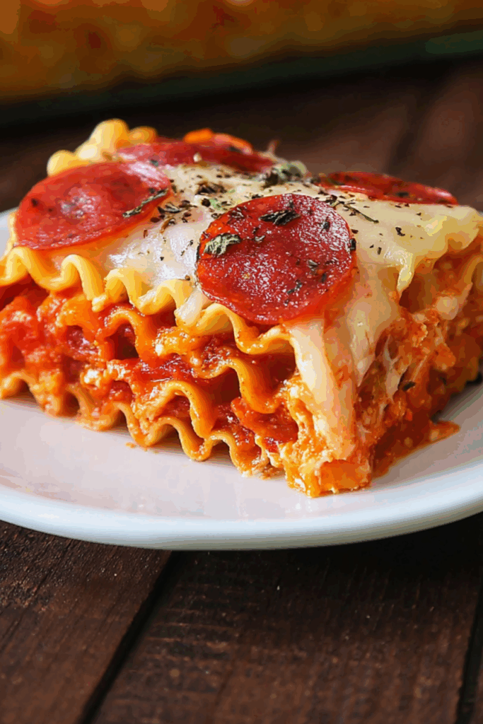 Pepperoni Pizza Lasagna Rolls