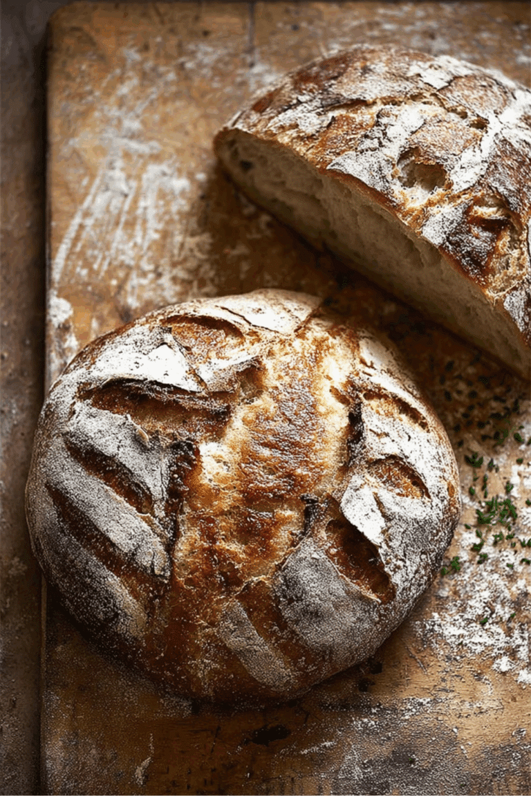 Homemade sourdough bread