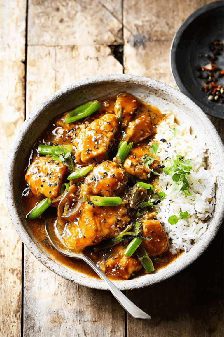 Sticky Bourbon Chicken