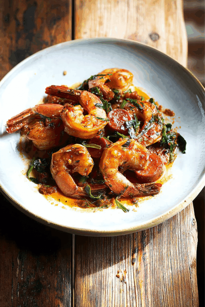 Cajun Shrimp with Chorizo