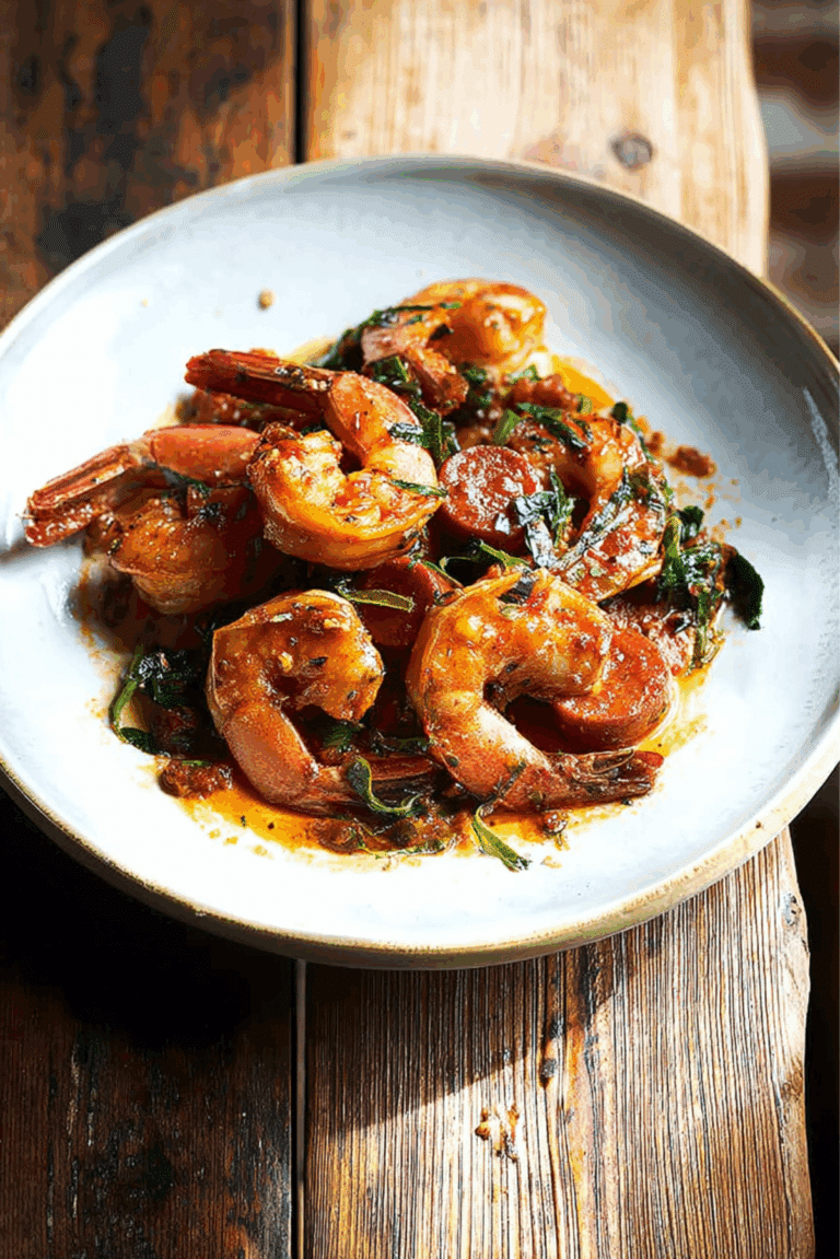 Cajun Shrimp with Chorizo