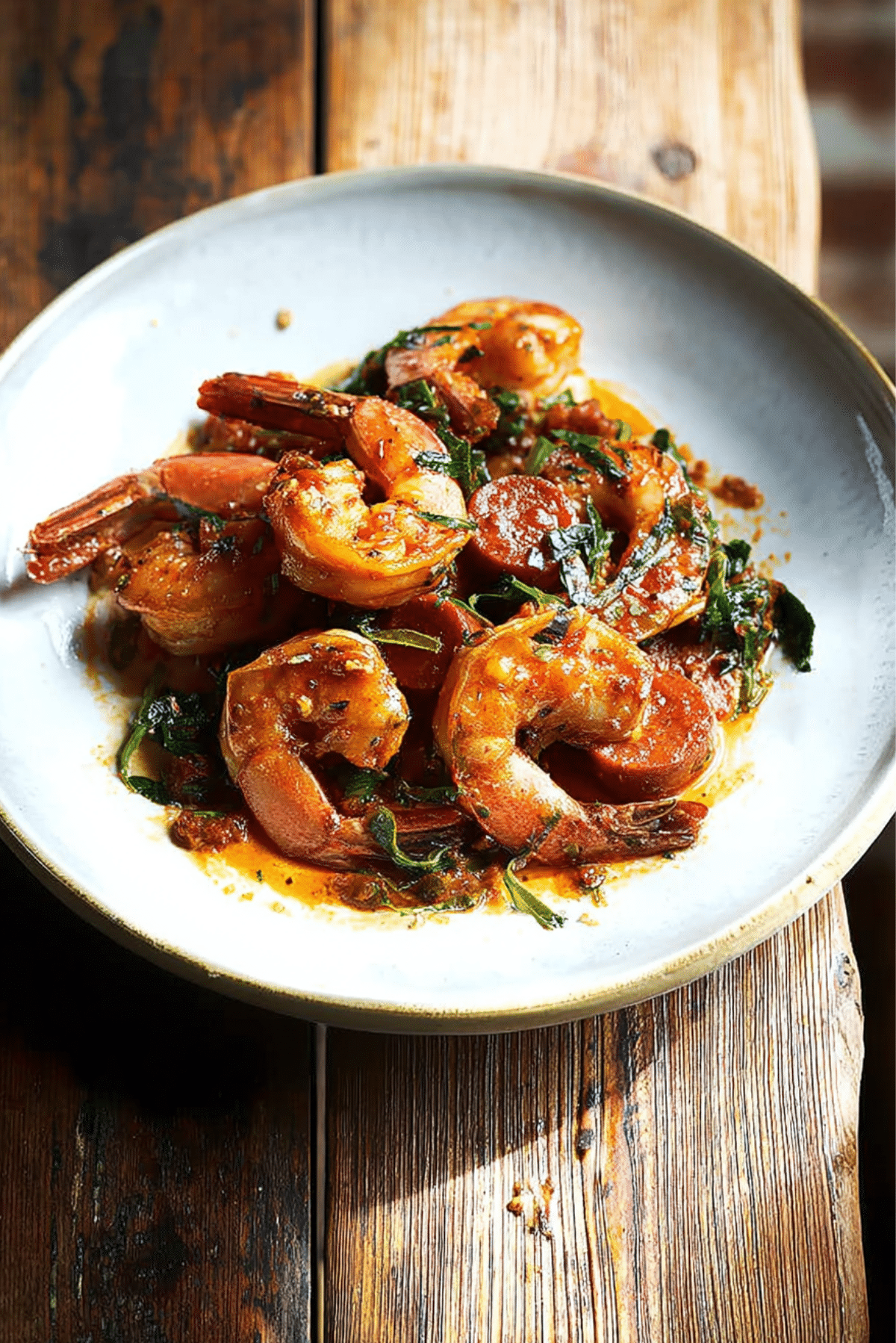 Cajun Shrimp with Chorizo