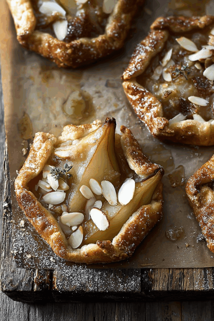 Mini Pear Almond Galettes