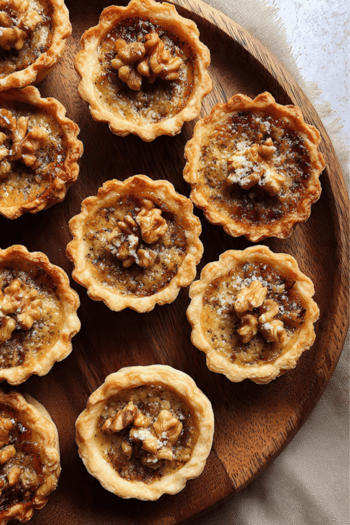 Mini walnut poppy seed pies