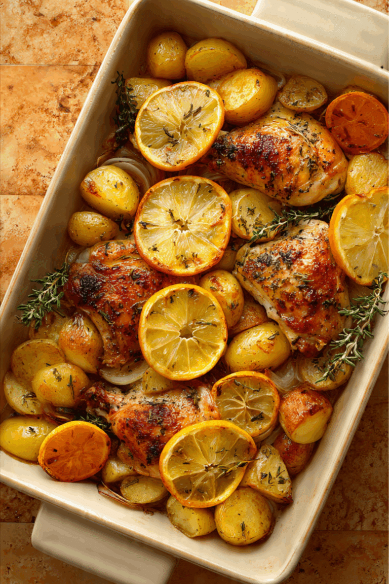 Citrus Chicken and Potato Bake