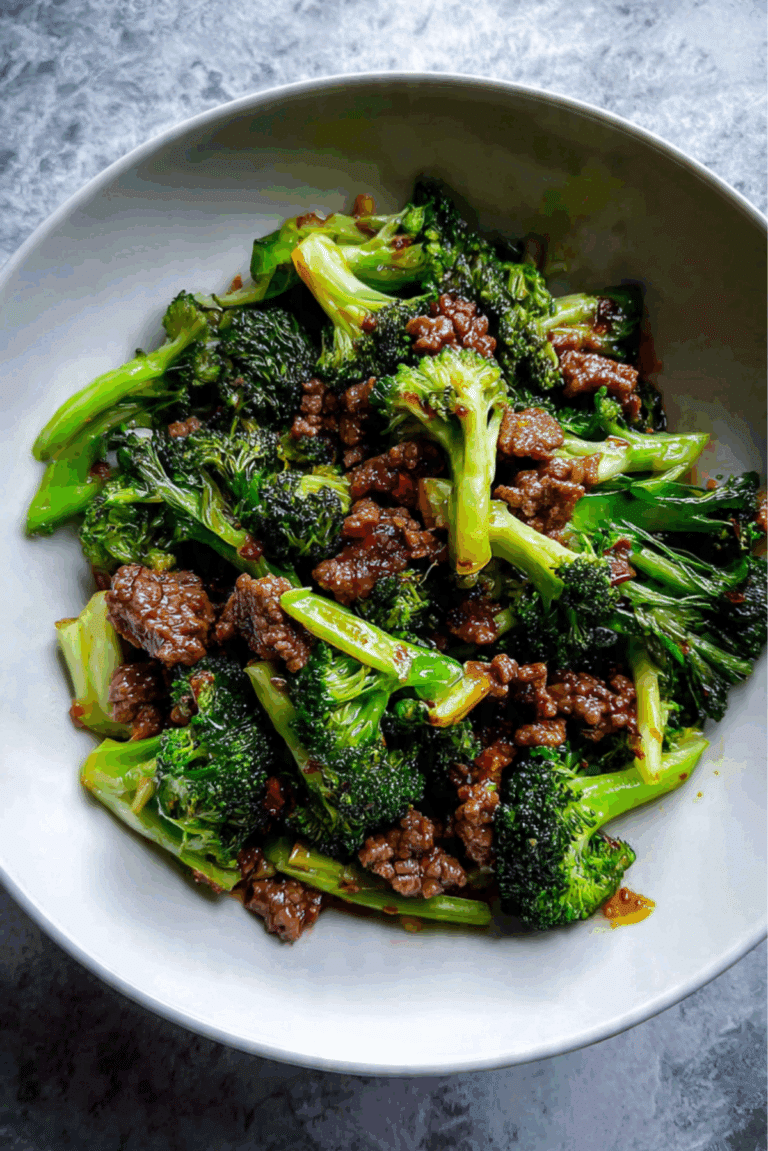 Ground Beef and Broccoli