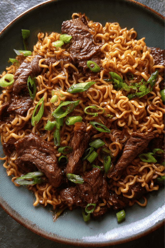 Beef with Ramen Noodles