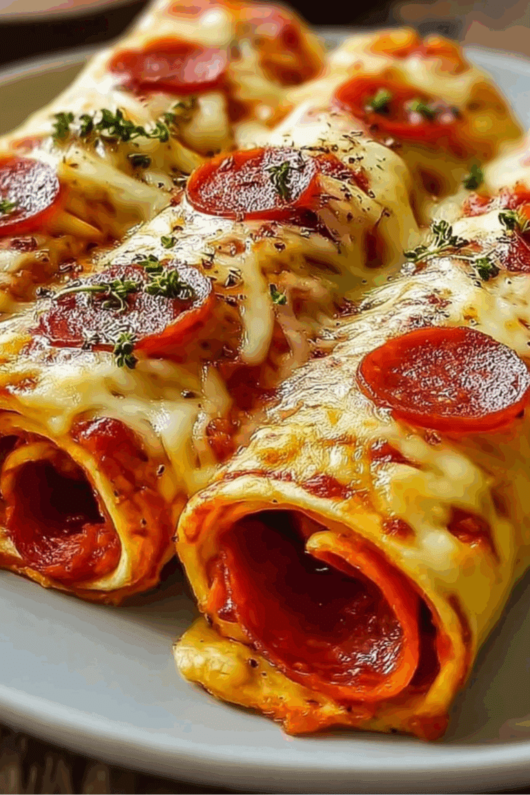 Cheesy Pepperoni Pizza Roll-Ups with Low-Carb Tortillas
