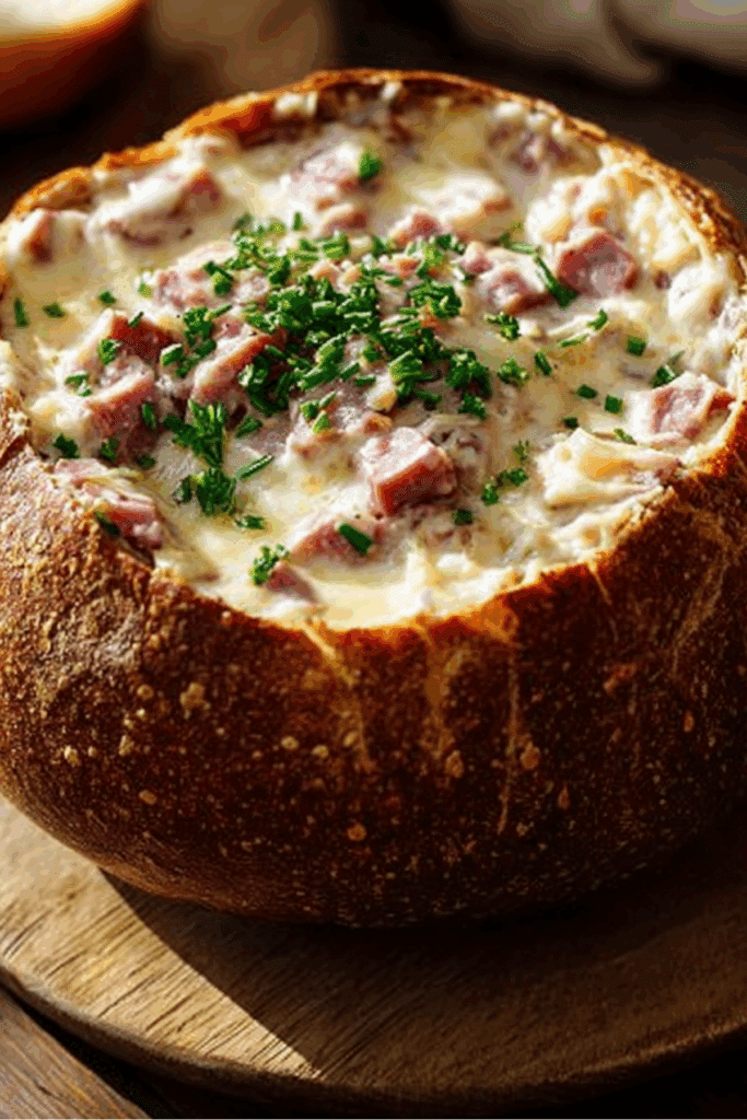 Reuben Dip in a Rye Bread Bowl
