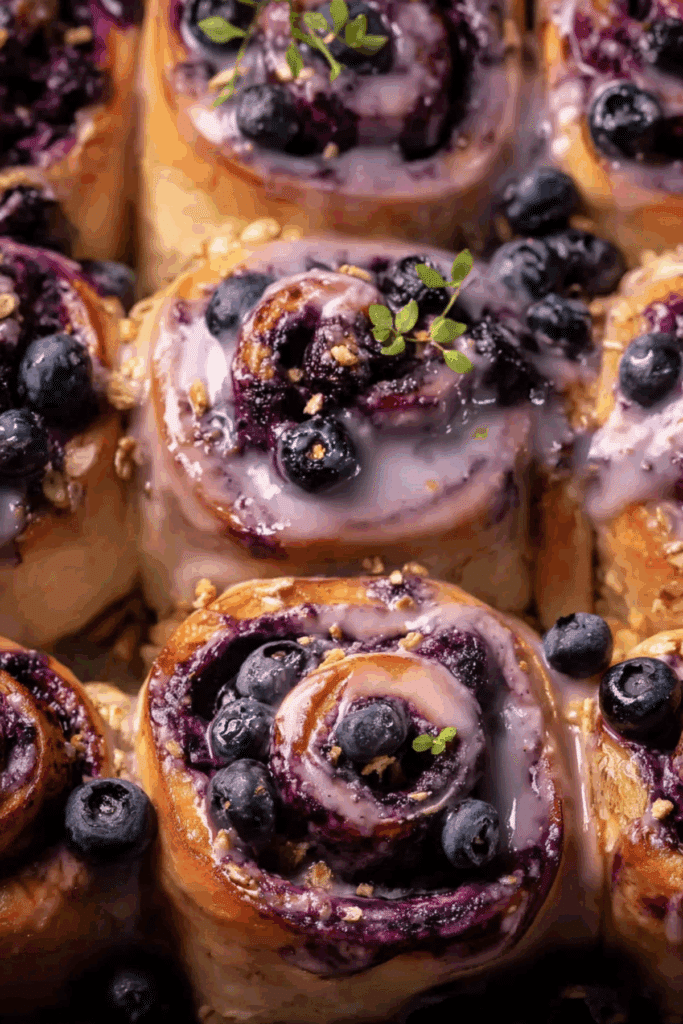 Blueberry Granola Breakfast Rolls
