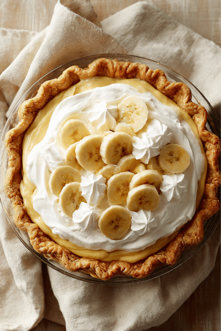 Homemade Banana Cream Pie