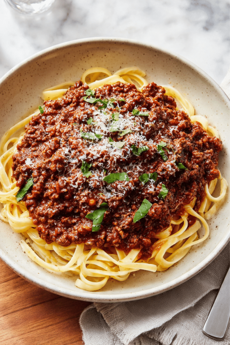Weeknight Spaghetti Bolognese
