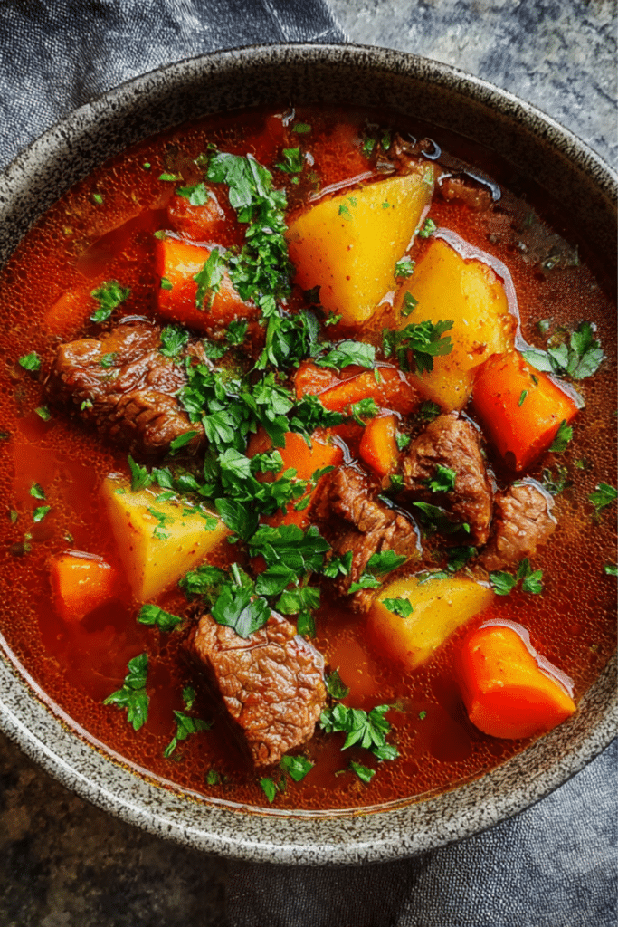 Hungarian Goulash (Gulyás)