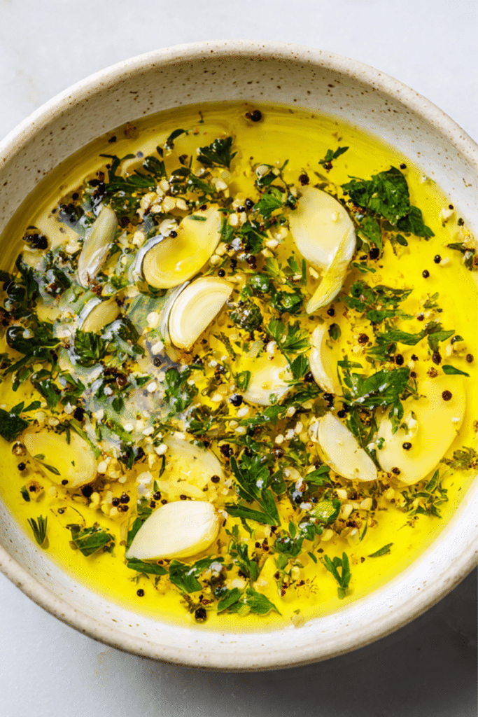 Lemon, Garlic & Herb Dipping Oil