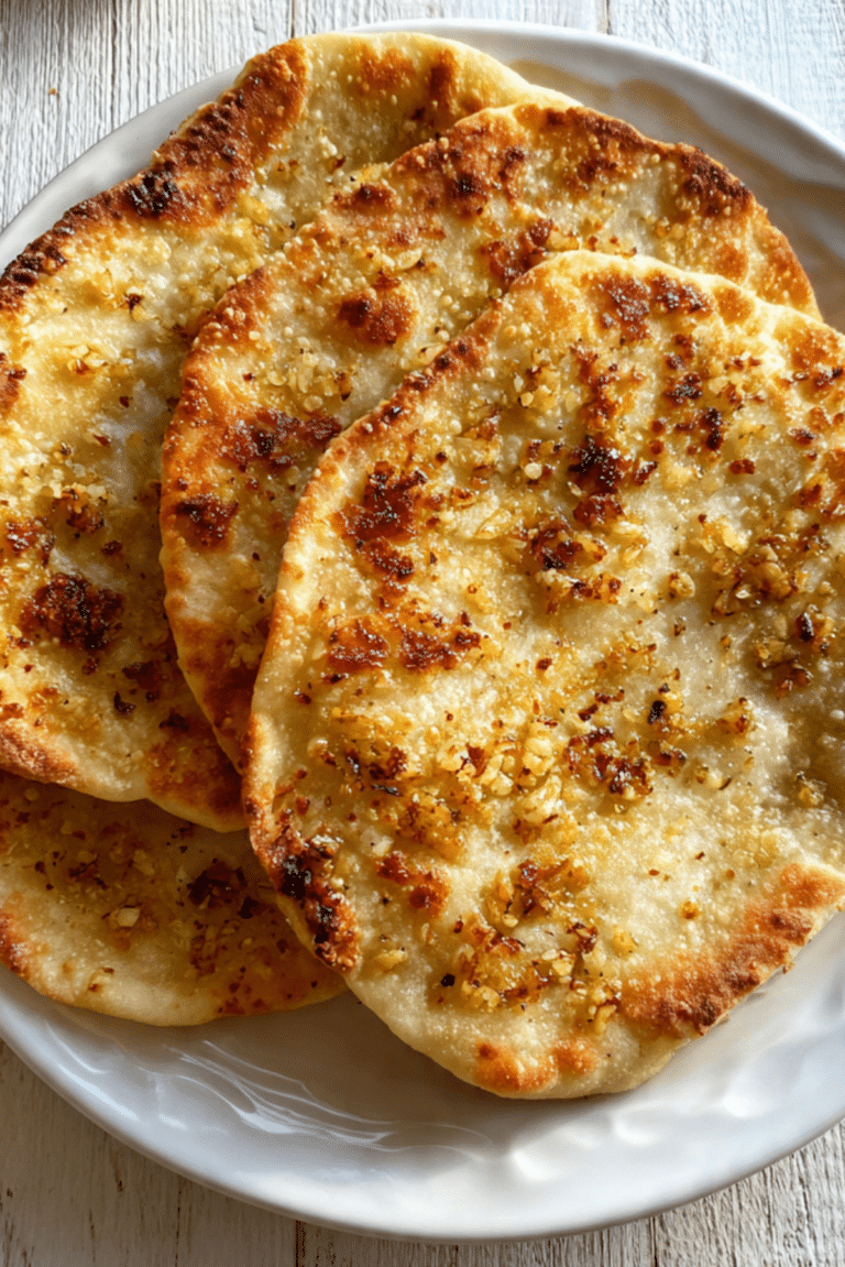 Crispy Garlic Pita Toasts