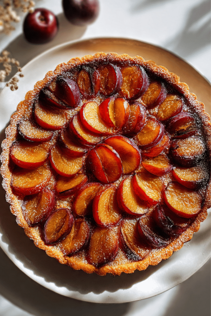 Plum Frangipane Tart