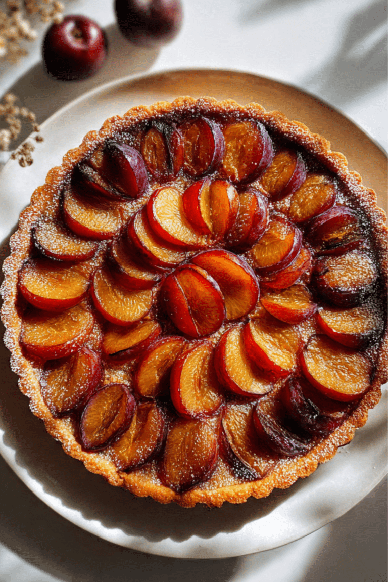 Plum Frangipane Tart