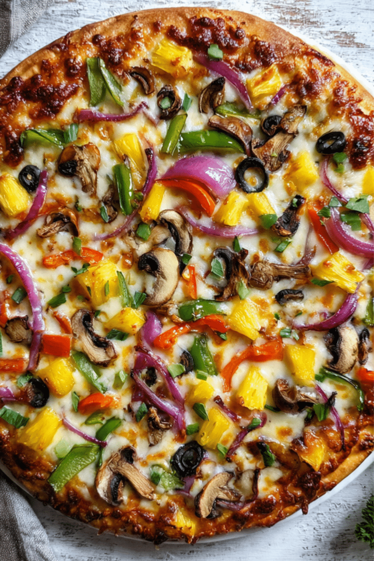 Pineapple Veggie Lovers Pizza