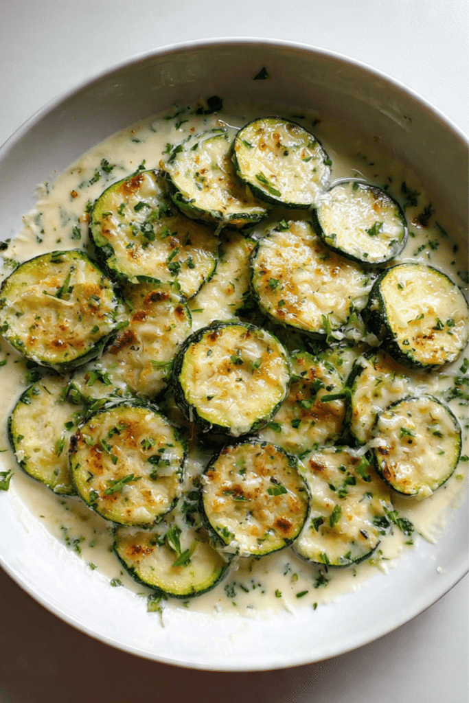 Creamy Parmesan Zucchini