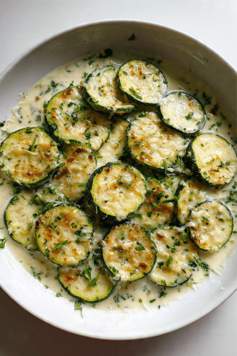 Creamy Parmesan Zucchini