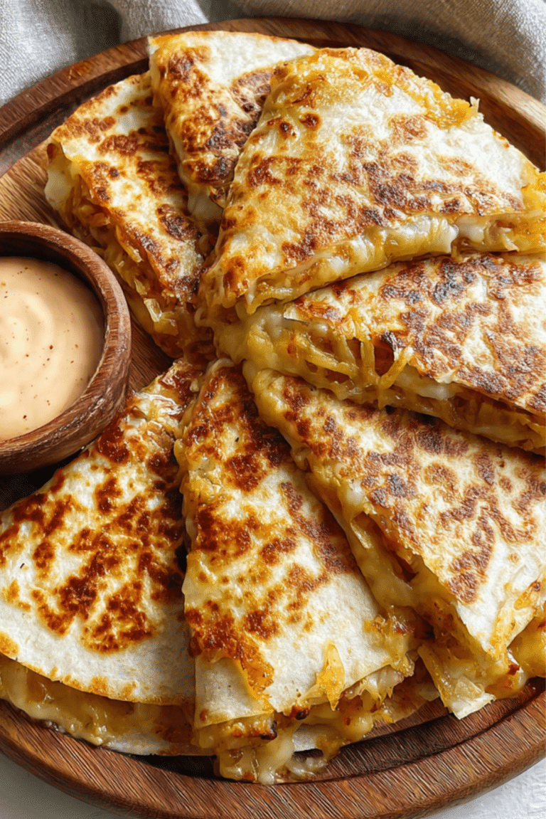 Cheesy Potato Quesadillas with Chipotle Mayo
