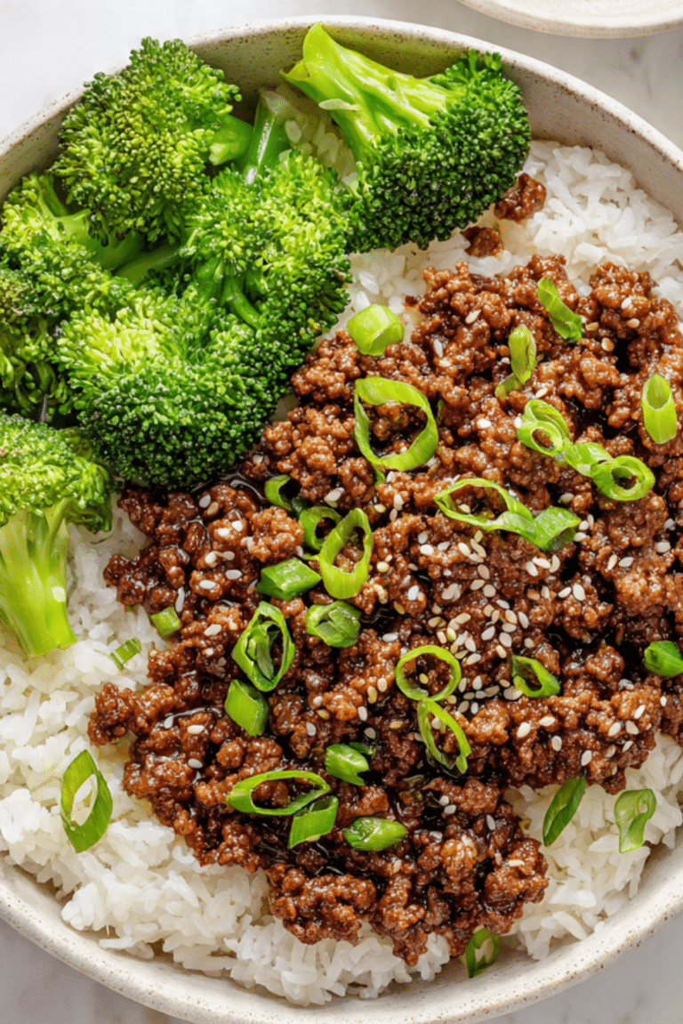 Korean Ground Beef Bowl