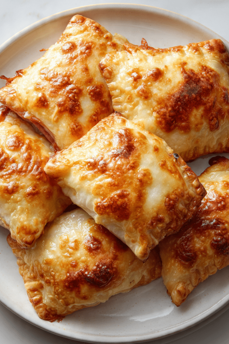 Ham and Cheese Pastry Pockets