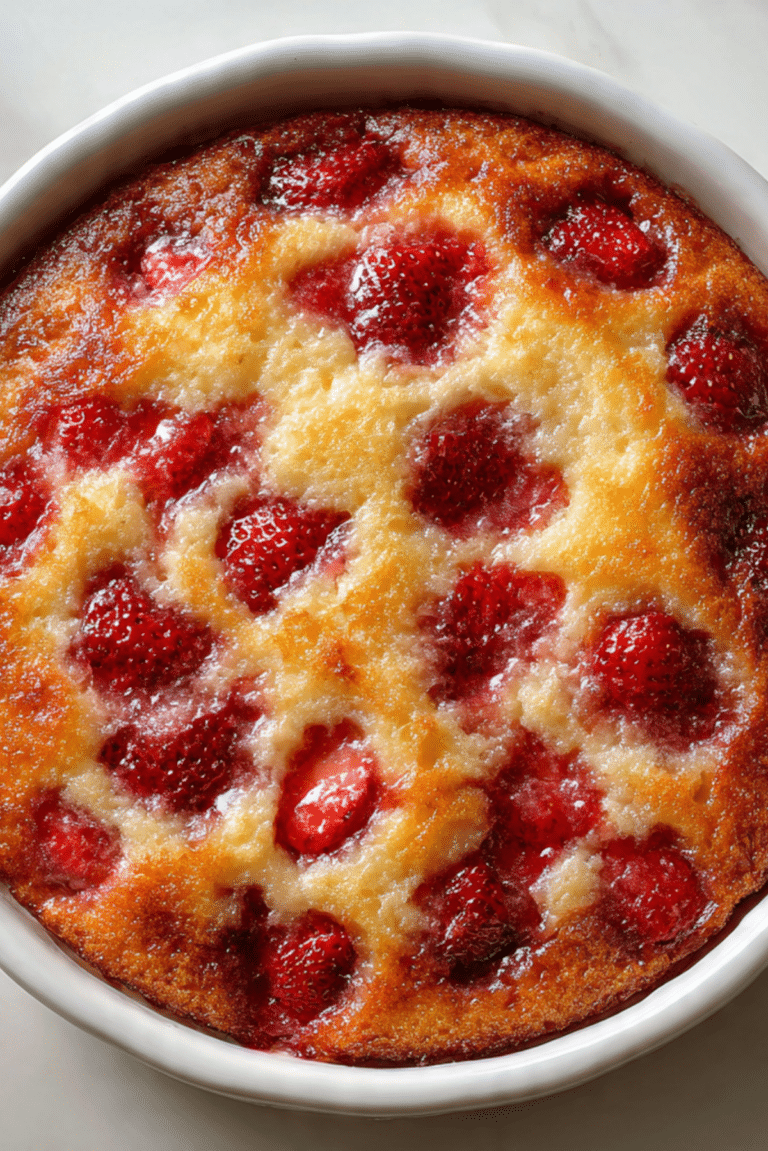 Strawberry Dump Cake