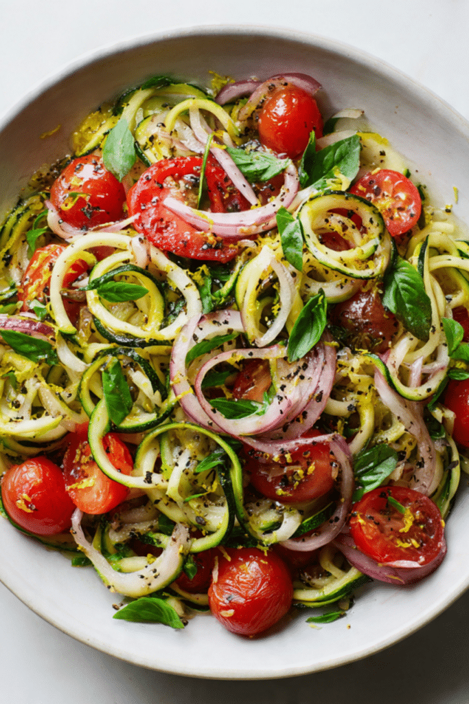 Simple Zucchini Pasta Salad (Quick + Easy)