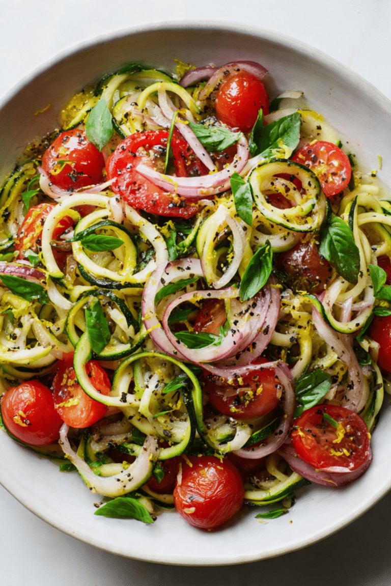 Simple Zucchini Pasta Salad (Quick + Easy)