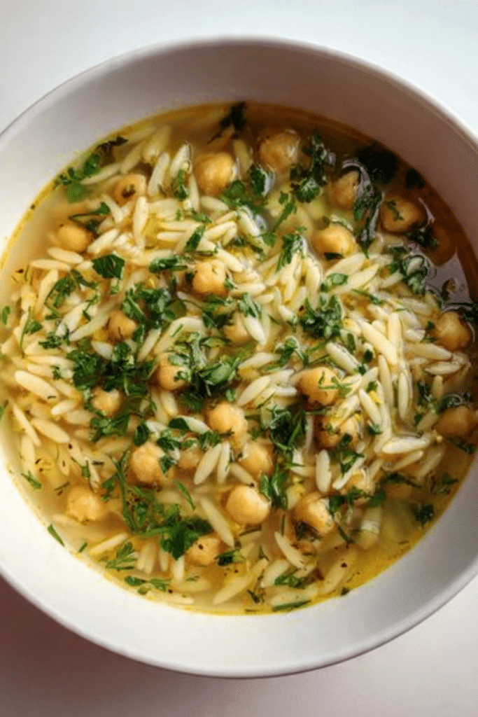 Orzo & Chickpea Soup