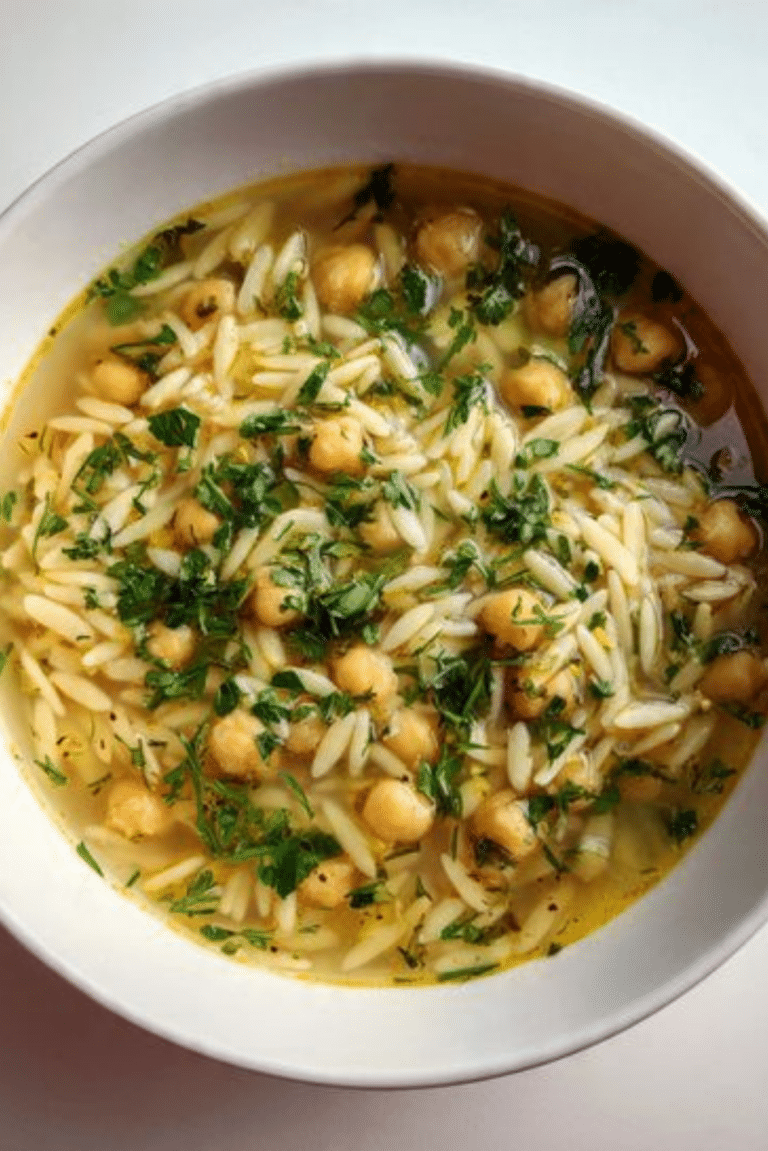 Orzo & Chickpea Soup