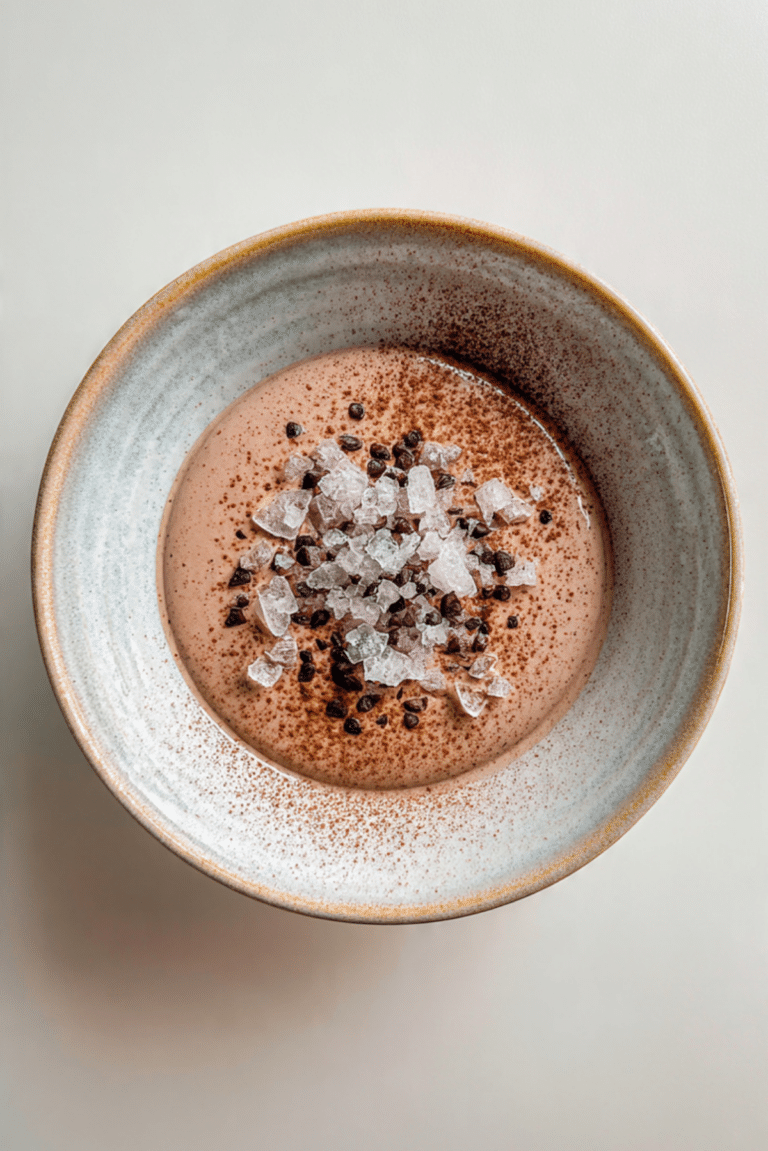 Cold chocolate cream with coffee granita recipe