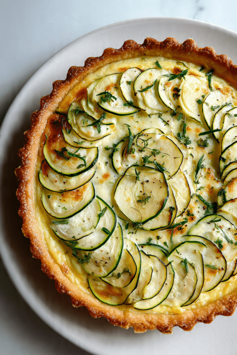 Zucchini and Ricotta Tart