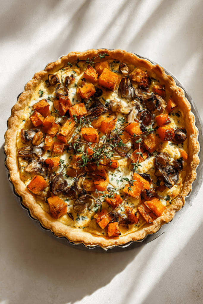 Butternut Squash & Mushroom Tart
