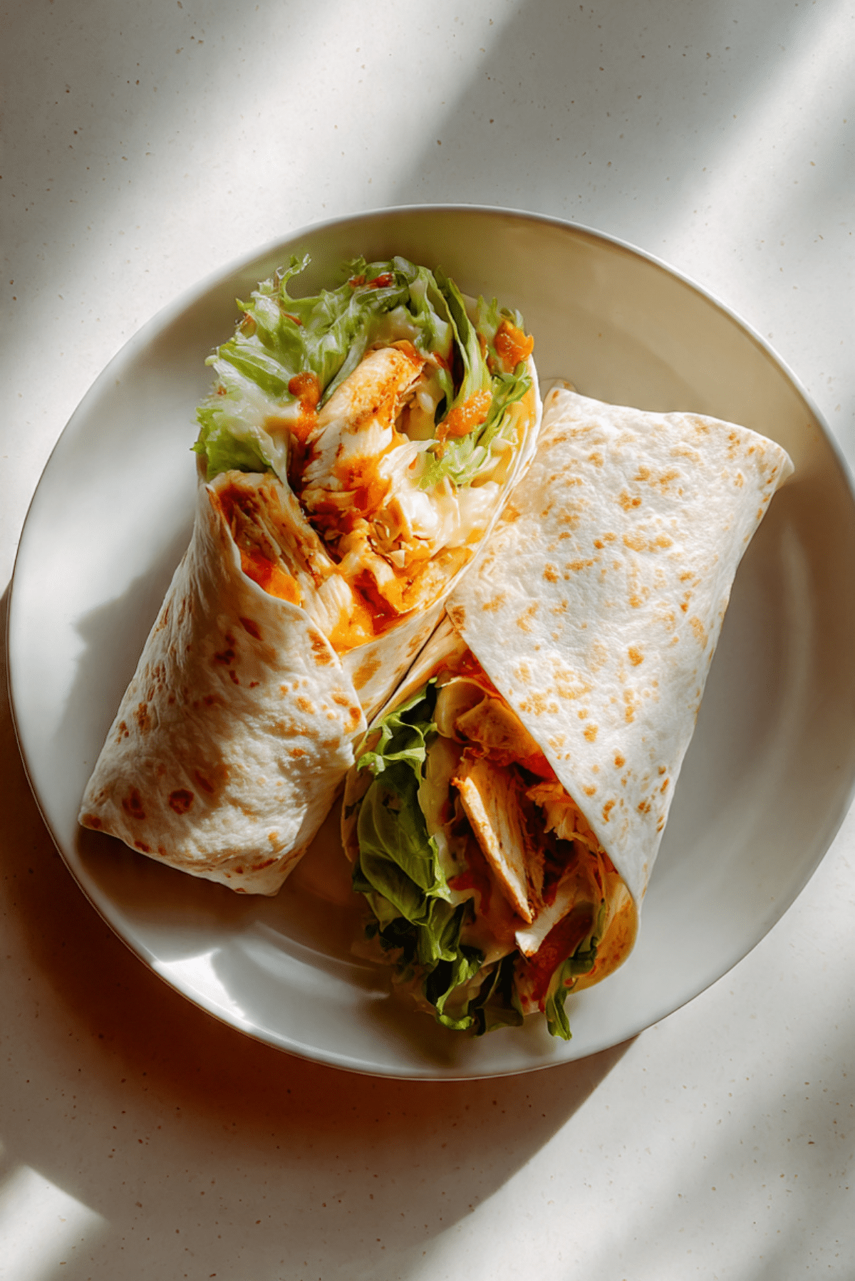Cheesy Spicy Chicken Wrap