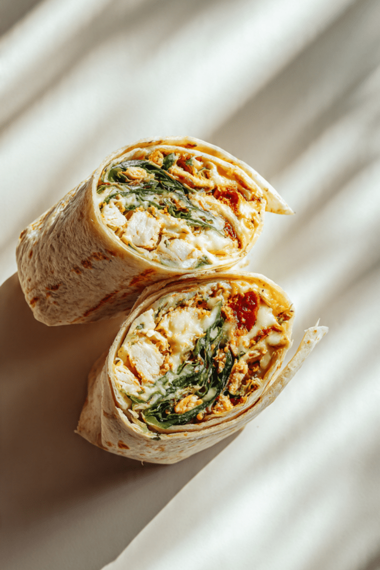 Pad Krapow Gai & Cheese Wrap