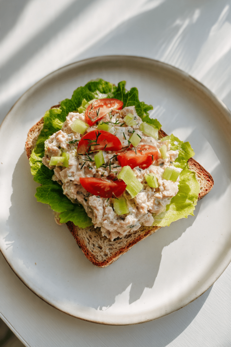 Tuna Open-Faced Sandwich