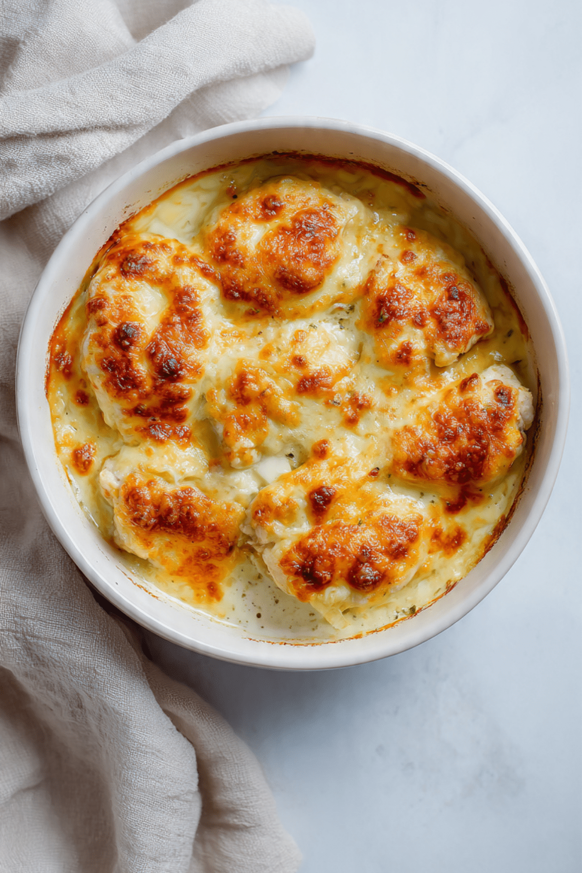 5-Ingredient Baked Cheesy Chicken