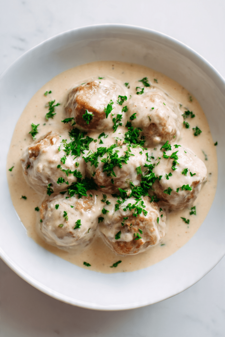 Italian Meatballs with Cream