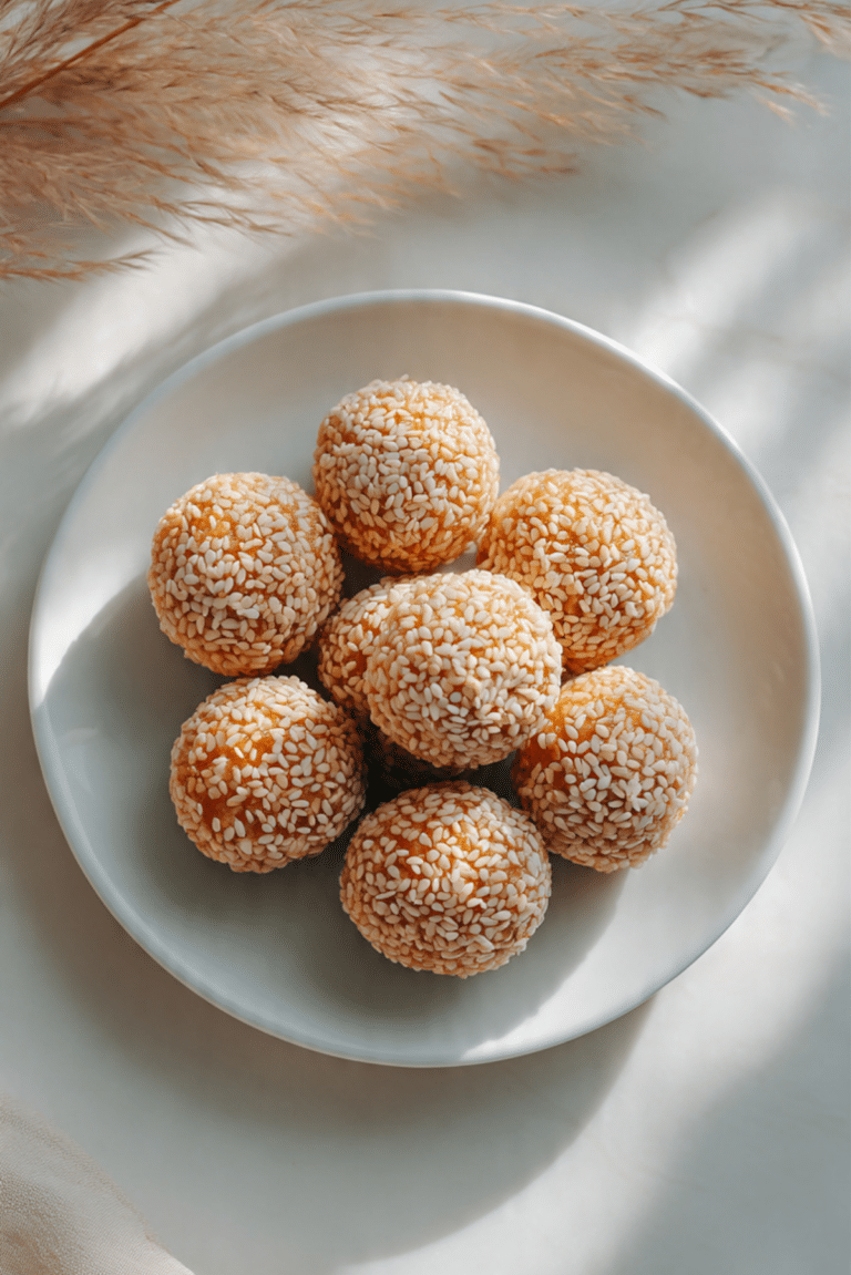 Sesame Balls with Taro