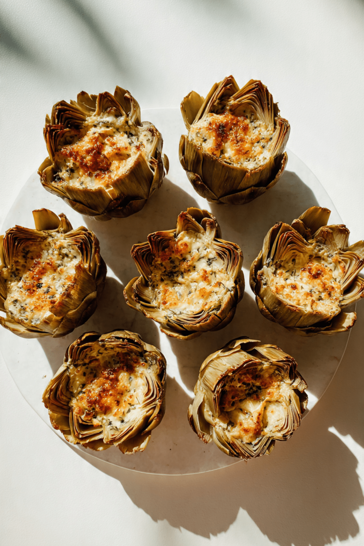 Blue Cheese Stuffed Artichoke Bottoms