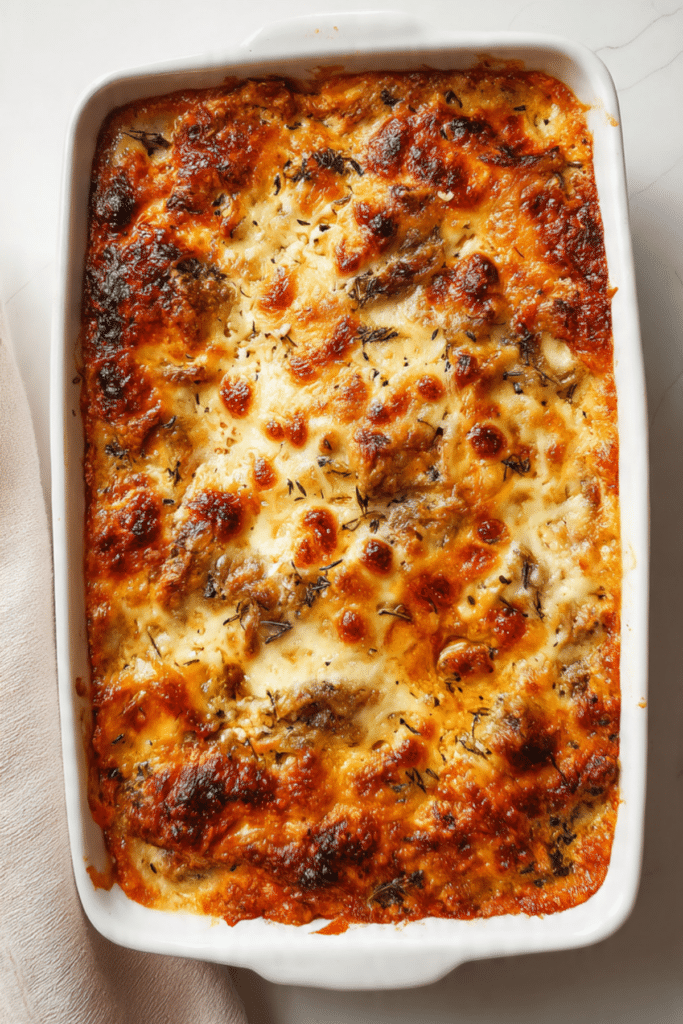 Cheesy Sardine Bake