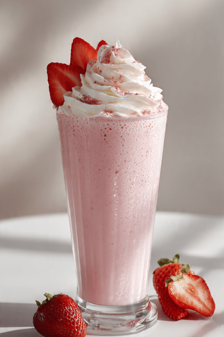 Irresistible Strawberry Milkshake