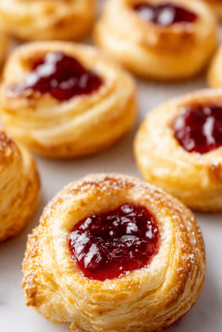 Danish Pastry with Homemade Jam