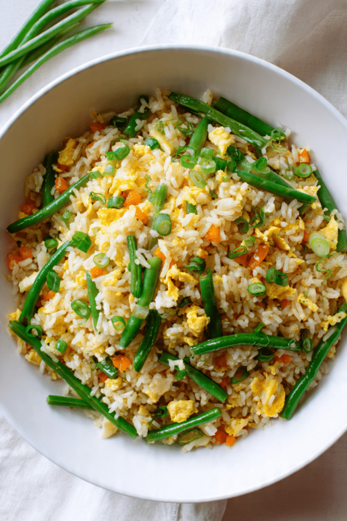 Fried Rice with Green Beans