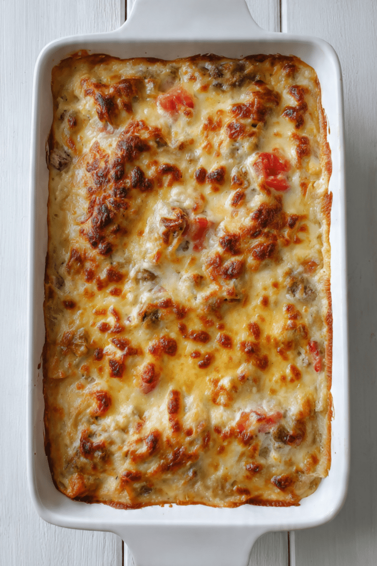 Cheesy Sardine Bake