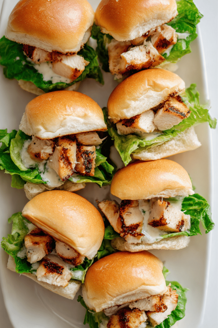 Chicken Caesar Sliders